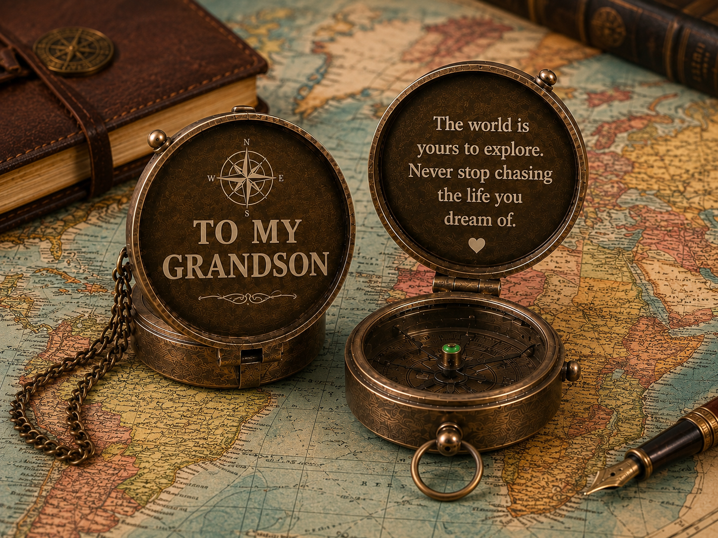 True North Compass | Engraved Compass Gift